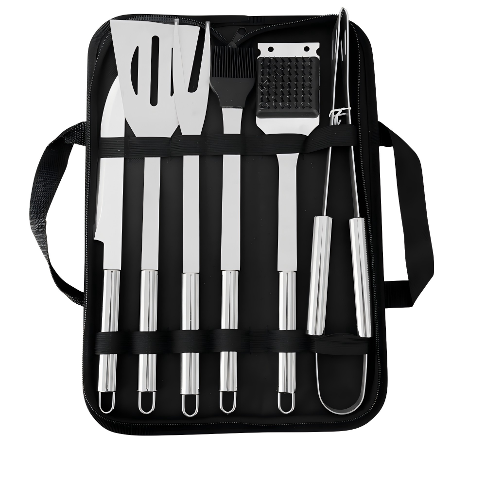 BBQ Tool Set with Carry Bag – 7-Piece
