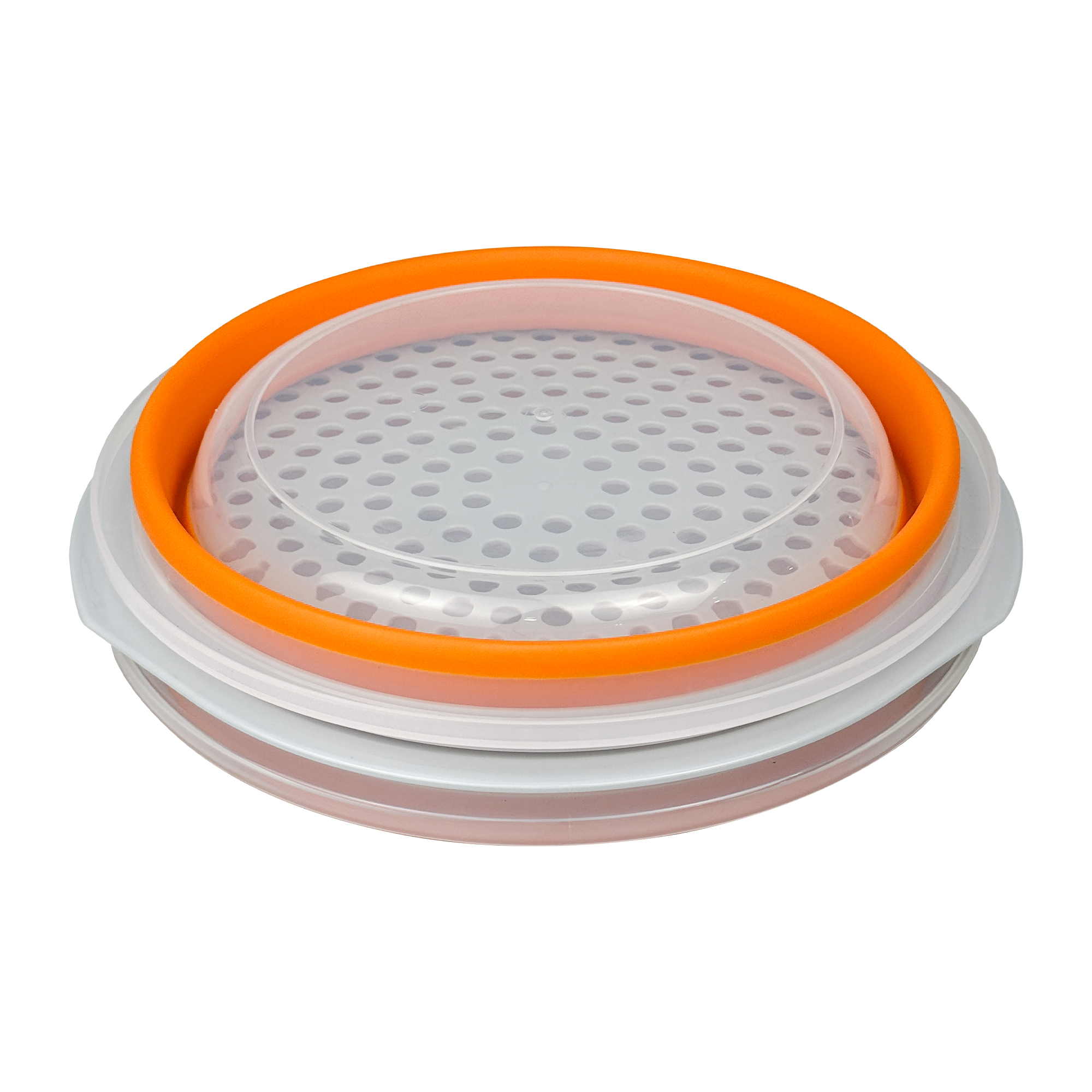 Collapsible Shaker Breading Bowl with Sieve – 26cm