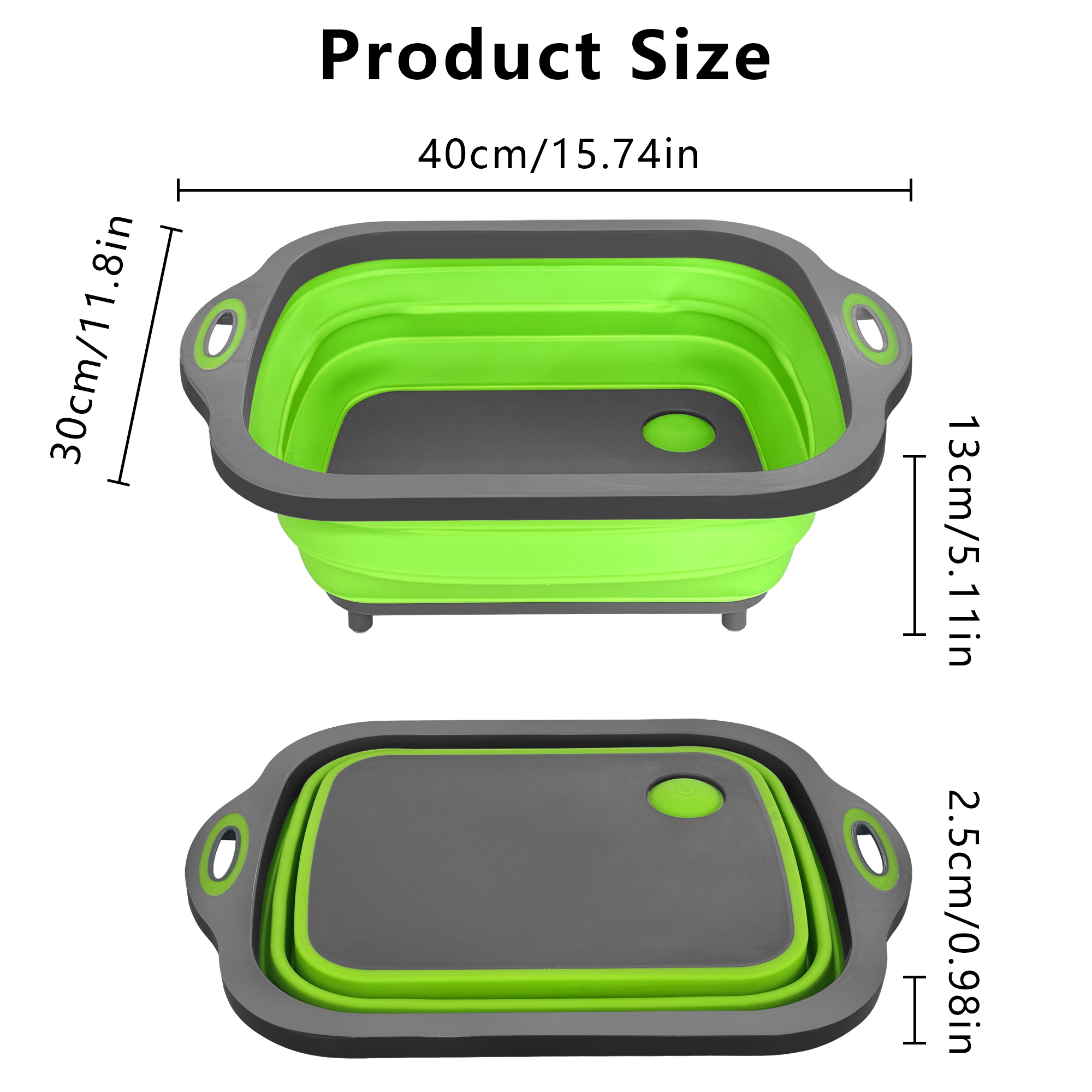 Rinse and drain produce in one motion