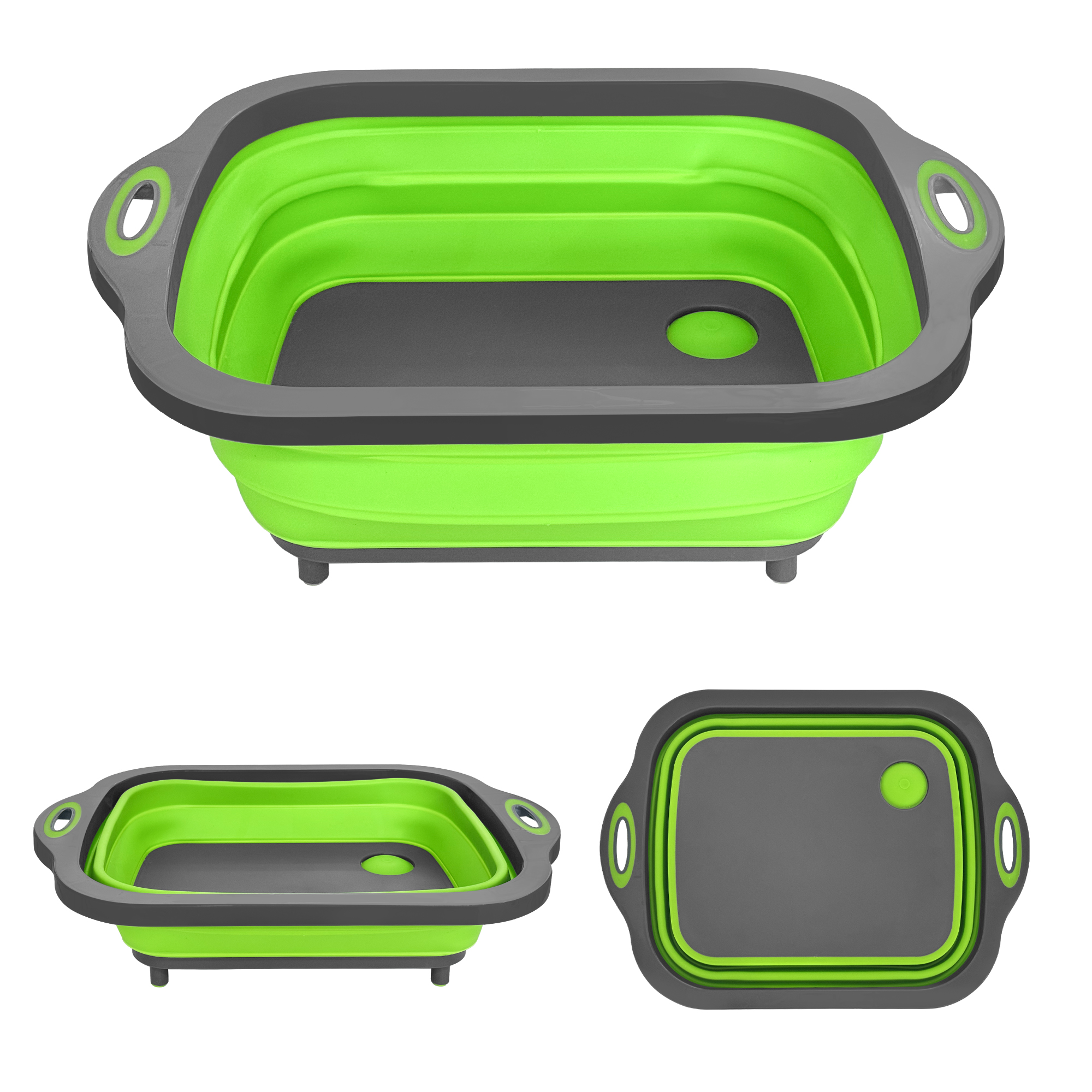 Foldable Cutting Board & Colander 2-in-1