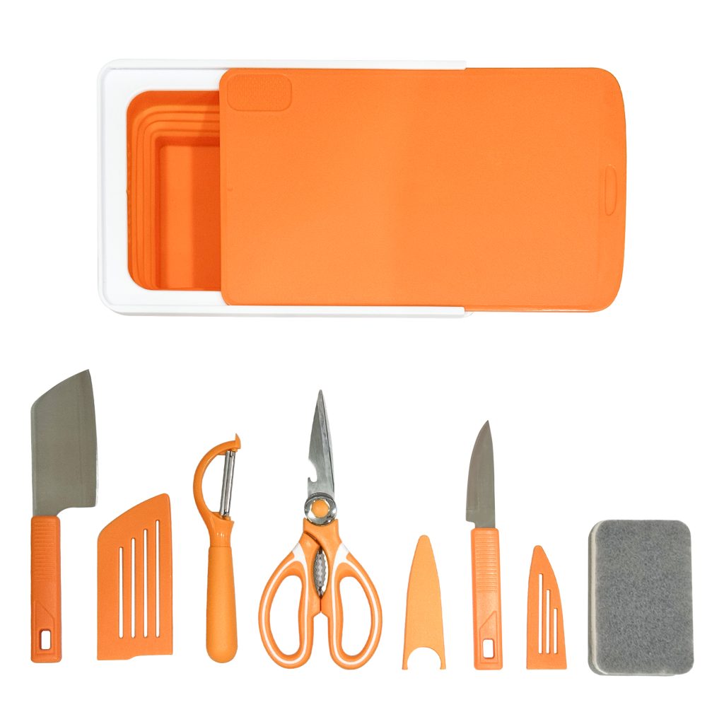 Folding Cutting Board & Knife Set – 7-Piece