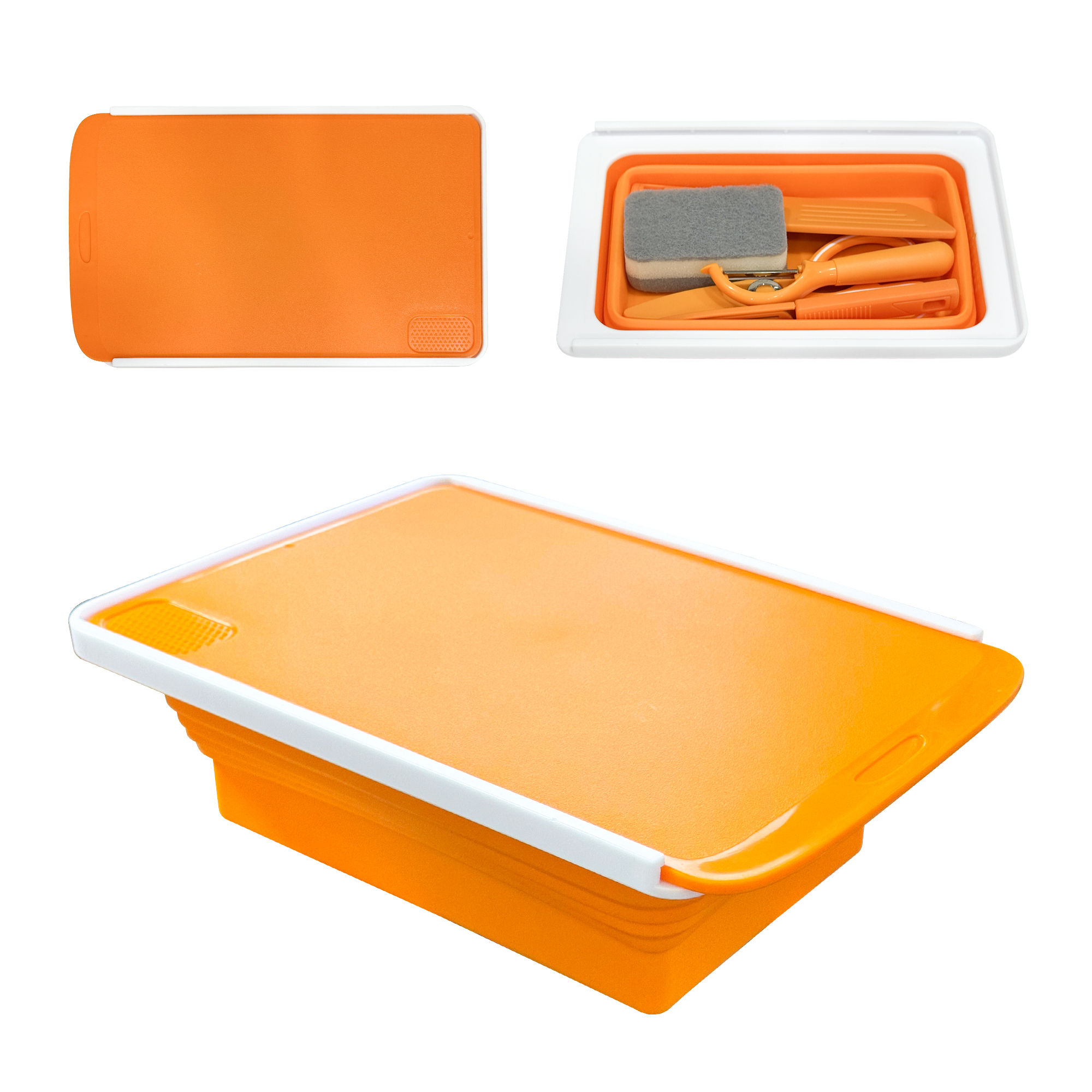 Folding Cutting Board & Knife Set – 7-Piece