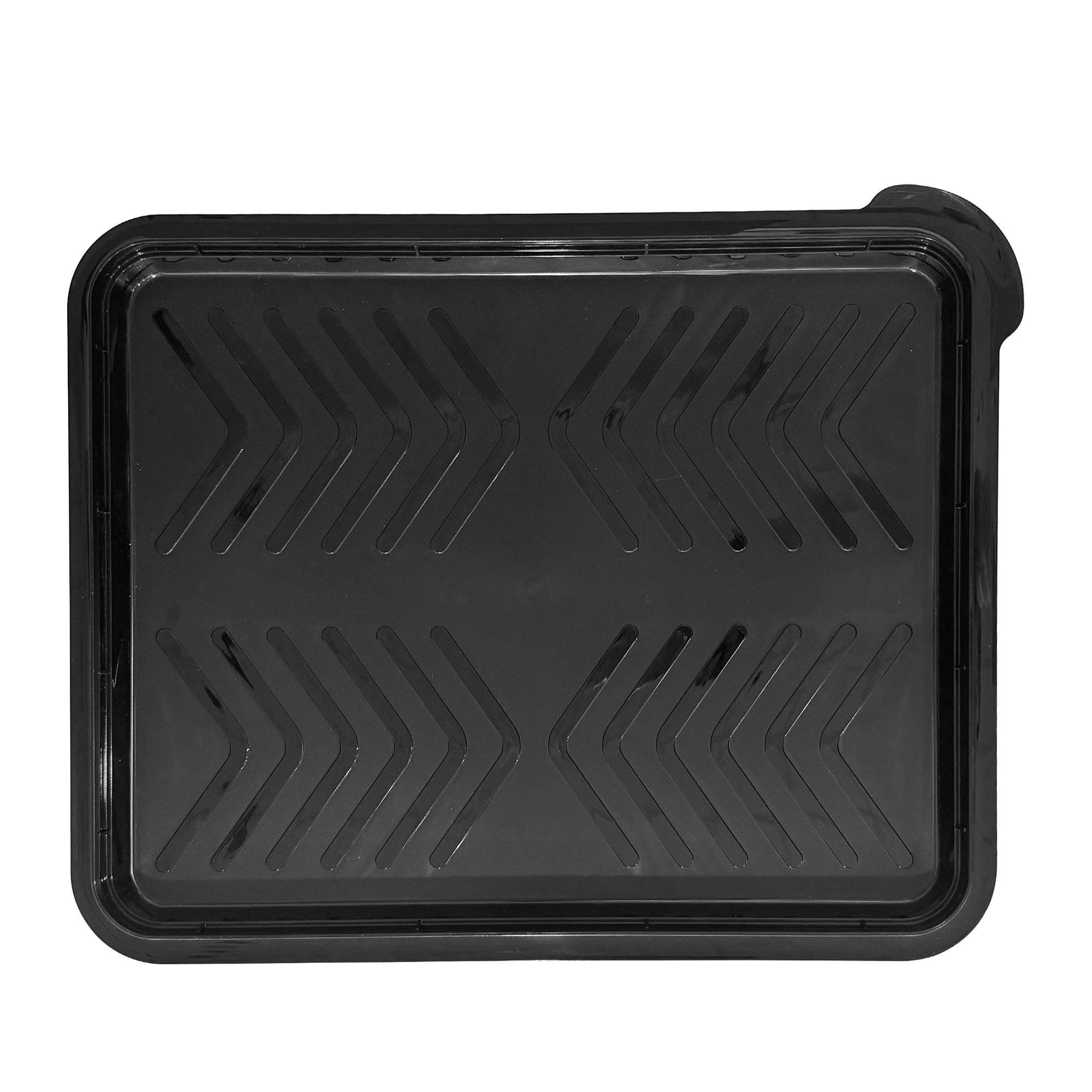 Cutting board flips up for slicing meat